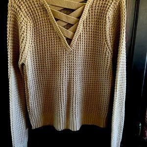 Knitted brown sweater